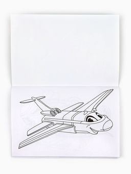 Подарочный набор блокнот-раскраска, трафарет, наклейки и восковые мелки 23 февраля - Artfox фото 4