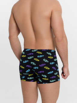 Цена за 2 штуки! Трусы мужские боксеры черные с принтом в виде машинок машинки на черном 411220 - Mark formelle фото 4