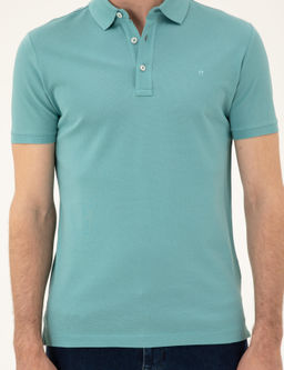 Mint Melanj Slim Fit Polo Yaka Merserize T-shirt