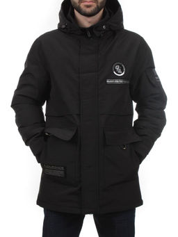 8895 BLACK Куртка мужская зимняя облегченная (130 гр. холлофайбер) - Fashion фото 2