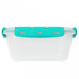 Контейнер для продуктов 2,5л, 23,4х19,4?х10,6см, с клипсами, уплотнитель, полипропилен, подходит для СВЧ (Россия) - Домашняя мода фото 3