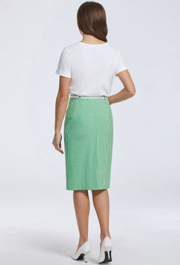 Комплект Bazalini 4644/4665 зеленый клетка