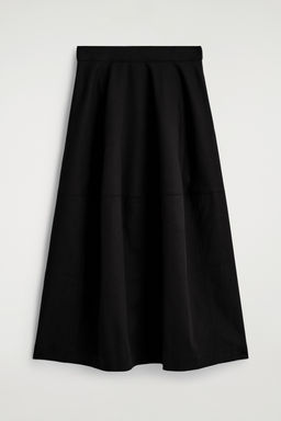 FALDA MIDI DE ALGOD?N MAXIVOLUMEN