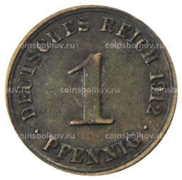 Монета 1 пфенниг 1912 года A Германия