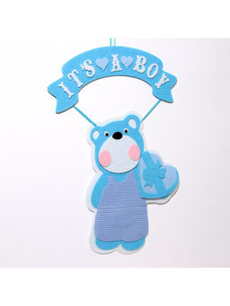 Украшение на гендер пати «Подвеска Мишка It's a Boy», 30.5×30.5×49 см, голубое