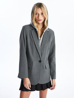 Kap??onlu Kad?n Blazer Ceket