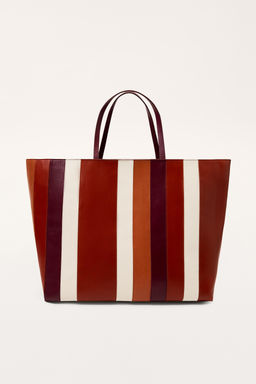 LEATHER STRIPE MAXI SHOPPER LIMITED EDITION - Zara фото 5
