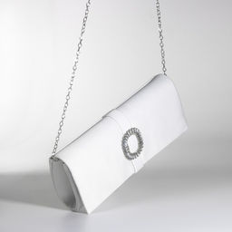 Сумка-клатч на магните, цвет белый