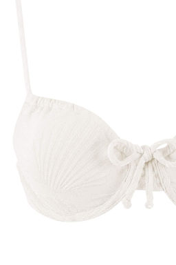 Ekru Tunelli Dokulu Balconette Kapl? Normal Bel Regular Bikini Tak?m? TBESS26BT00039 - Trendyolmilla фото 2