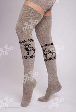 Чулки из 100% монгольской шерсти (арт. 01131) - Тод оймс ххк фото 3