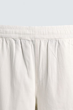 PANTAL?N RELAXED FIT ESPIGA / Blanco