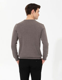 Vizon Slim Fit Bisiklet Yaka Basic Triko Kazak - Pierre cardin фото 5