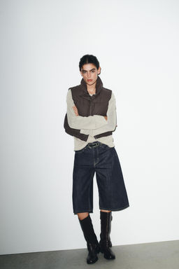 RUBBERISED PADDED GILET