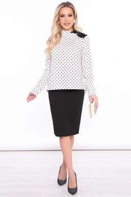 Костюм с юбкой Классика жанра (горох) К3049 - Lt collection фото 4