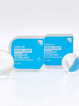 Lebelage Ночная увлажняющая маска для лица с гиалуроновой кислотой / Water Drop Aqua Baby Sleeping Pack, 8 г