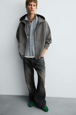 BOXY FIT HOODIE SWEATSHIRT - Zara фото 7