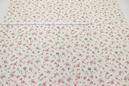 Штапель Пастельные розы на молочном, ш.1.45м, вискоза-100%, 100гр/м.кв - Купава фото 7