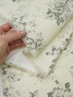 Сатин Винтажный романс цв.серый, ш.2.5м, хлопок-100%, 115гр/м.кв - Купава фото 9