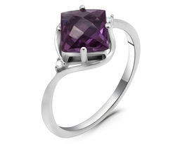 Кольцо из серебра синт.александрит, Гликерия