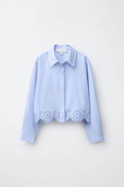 SCHIFFLI EMBROIDERY HEM SHIRT