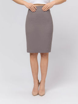 Юбка цвета мокко длины миди - 1001dress фото 2