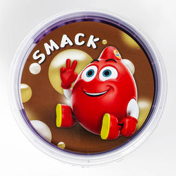 Слайм «Стекло», Smack с шариками, фиолетовый, 90 г