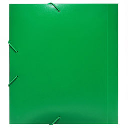Цена за 3 шт. Папка на резинке А5, 500 мкм, Calligrata, корешок 30 мм, тиснение «песок», зелёная