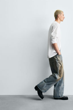 VINTAGE EFFECT BAGGY FIT JEANS - Zara фото 6