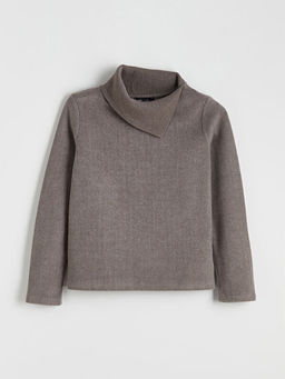 Dik Yaka Kad?n Triko Kazak