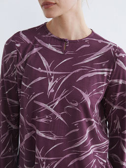 Bisiklet Yaka Desenli Bluz