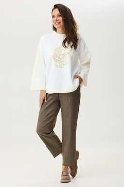 Костюм Magia mody 2351 молочный+ коричневый