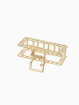 Цена за 2 шт. Крабик для волос «Дороти», прямой, 7 см, золото