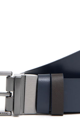 Мужской темно-синий ремень Неожиданная скидка в корзине