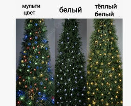 Гирлянда Уличная роса 100м свечение микс, 8 режимов, провод зеленый, 220В - Super bat фото 3