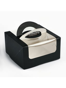 Цена за 5 шт. Коробка под бенто-торт с окном «Настоящий мужчина», 14×14×8 см