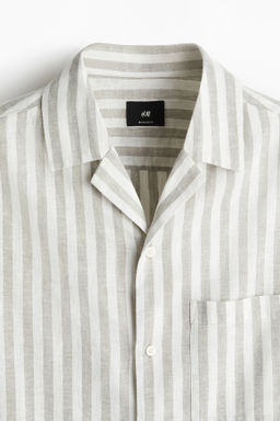 Camisa en mezcla de lino Regular Fit - H&m фото 6