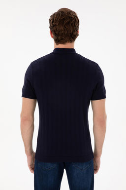 Erkek Slim Fit Polo Yaka Lacivert Triko Ti__rt Sepette S_rpriz _ndirim - U.s. polo assn фото 5
