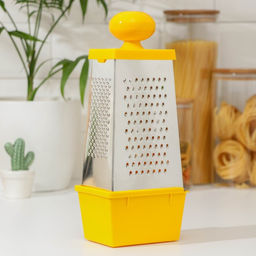 Тёрка «Комфорт», 4 грани, с контейнером 450 мл, 28×12×9 см, цвет МИКС