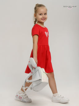 Платье Лето красный-лав - Sovalina фото 8