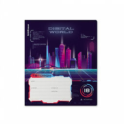 Цена за 10 шт. Тетрадь школьная ученическая ErichKrause Digital World, 18 листов, клетка (в плёнке по 10 шт.)_MIX-PACK фото 5