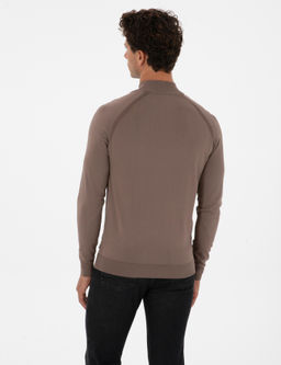 Vizon Slim Fit Dik Yaka Fermuarl_ Triko Kazak - Pierre cardin фото 5