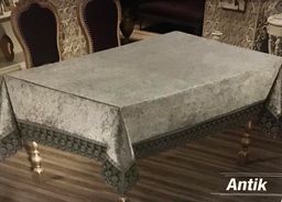 Скатерть EFOR ANTIK 160*220 прямоугольная серебро GRI