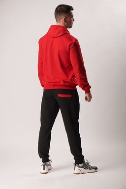 Спортивные брюки М-1241: Чёрный / Красный - Relay фото 3