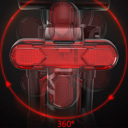 Фонарь задний COMIRON TA10 корпус: ABS, IPX5; свет: COB(5LED), 80lm; аккум: 220mAh, USB; четыре режима, поворотный на 360С. /уп 120/240/ - Галеонтрейд фото 7