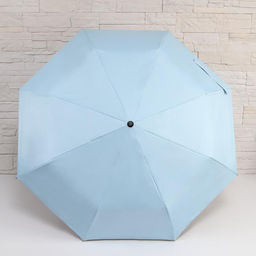 Зонт автоматический Однотонный, 3 сложения, 8 спиц, R = 48 см, цвет МИКС - Simaland фото 10