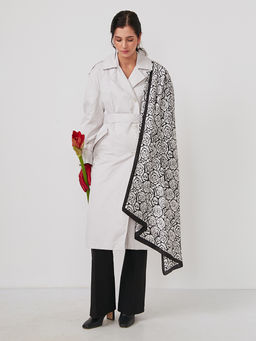 Большой, мягкий, тонкий и очень нежный двусторонний палантин - Tantino фото 2