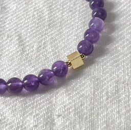 Браслет со вставкой из Аметиста 19 см