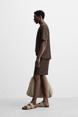 TEXTURED JACQUARD T-SHIRT - Zara фото 28