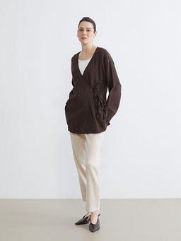 Beli Lastikli Havu? Kesim Kad?n M?slin Pantolon