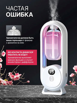 Аромадиффузор DI-02 освежитель воздуха автоматический для дома 50ml (аромат нужно приобрести дополнительно) - Сандаловый дом фото 5